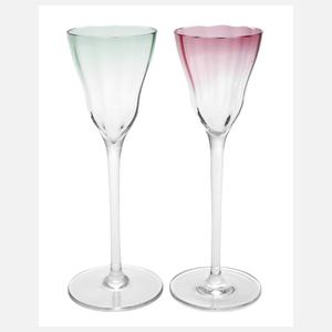 Zwei Weingläser Koloman Moser