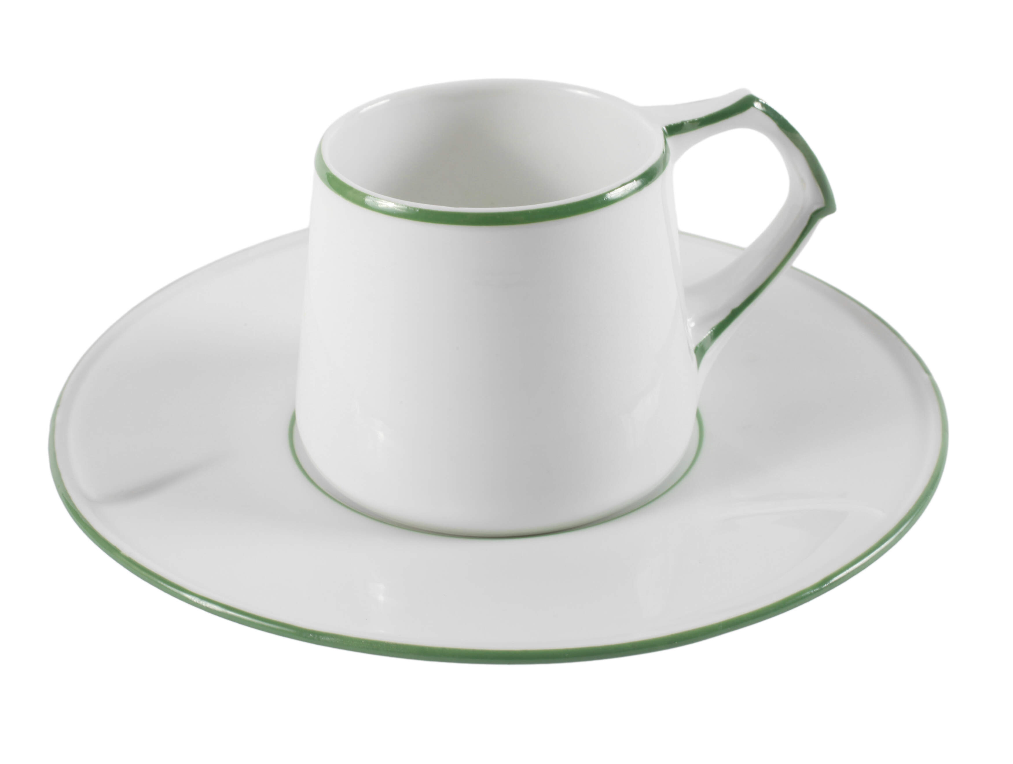 Meissen Kaffeetasse mit Untertasse "Peitschenhieb"