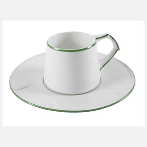 Meissen Kaffeetasse mit Untertasse "Peitschenhieb"