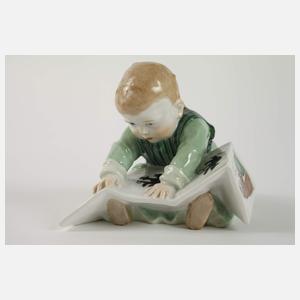 Meissen "Kind mit Bilderbuch, groß"