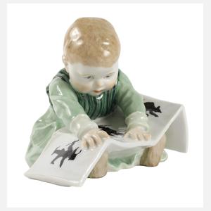 Meissen "Kind mit Bilderbuch, groß"
