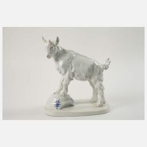 Meissen "Ziegenbock auf Napf, groß"