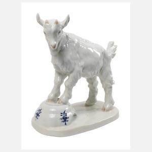 Meissen "Ziegenbock auf Napf, groß"