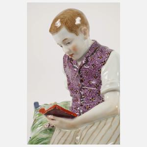 Meissen "Knabe auf Schiebebock"