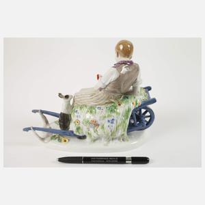 Meissen "Knabe auf Schiebebock"