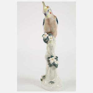 Meissen "Nymphensittich auf Stamm"