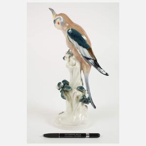 Meissen "Nymphensittich auf Stamm"