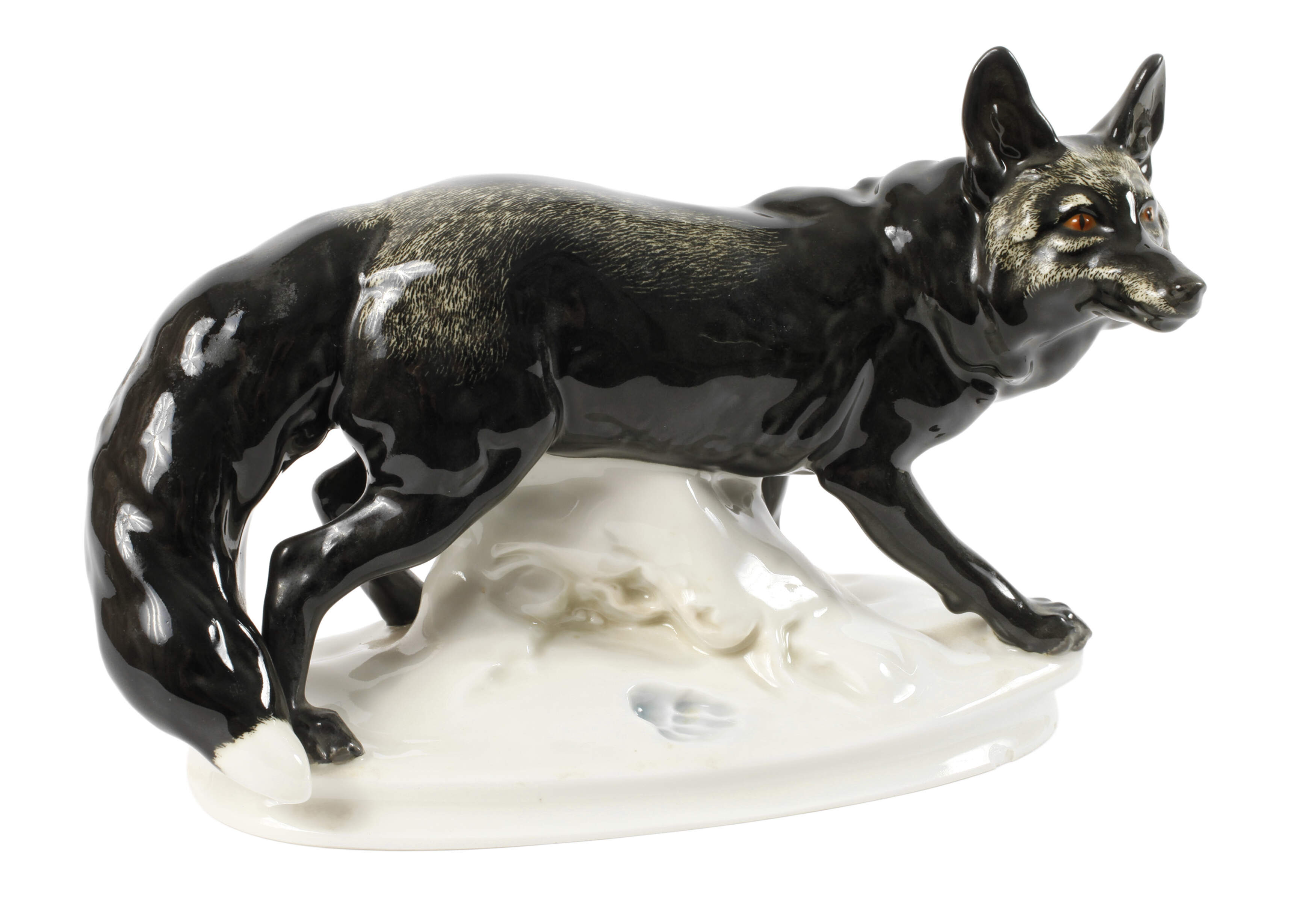 Meissen ”Silberfuchs, stehend”