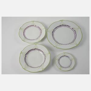 Nymphenburg Speiseservice Veilchendekor