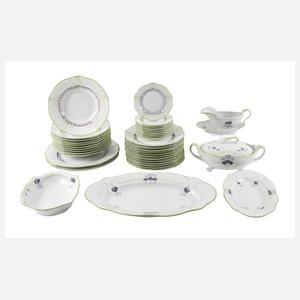 Nymphenburg Speiseservice Veilchendekor