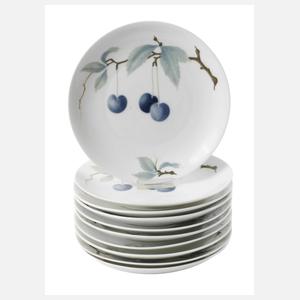 Rosenthal zehn Obstteller "Donatello"