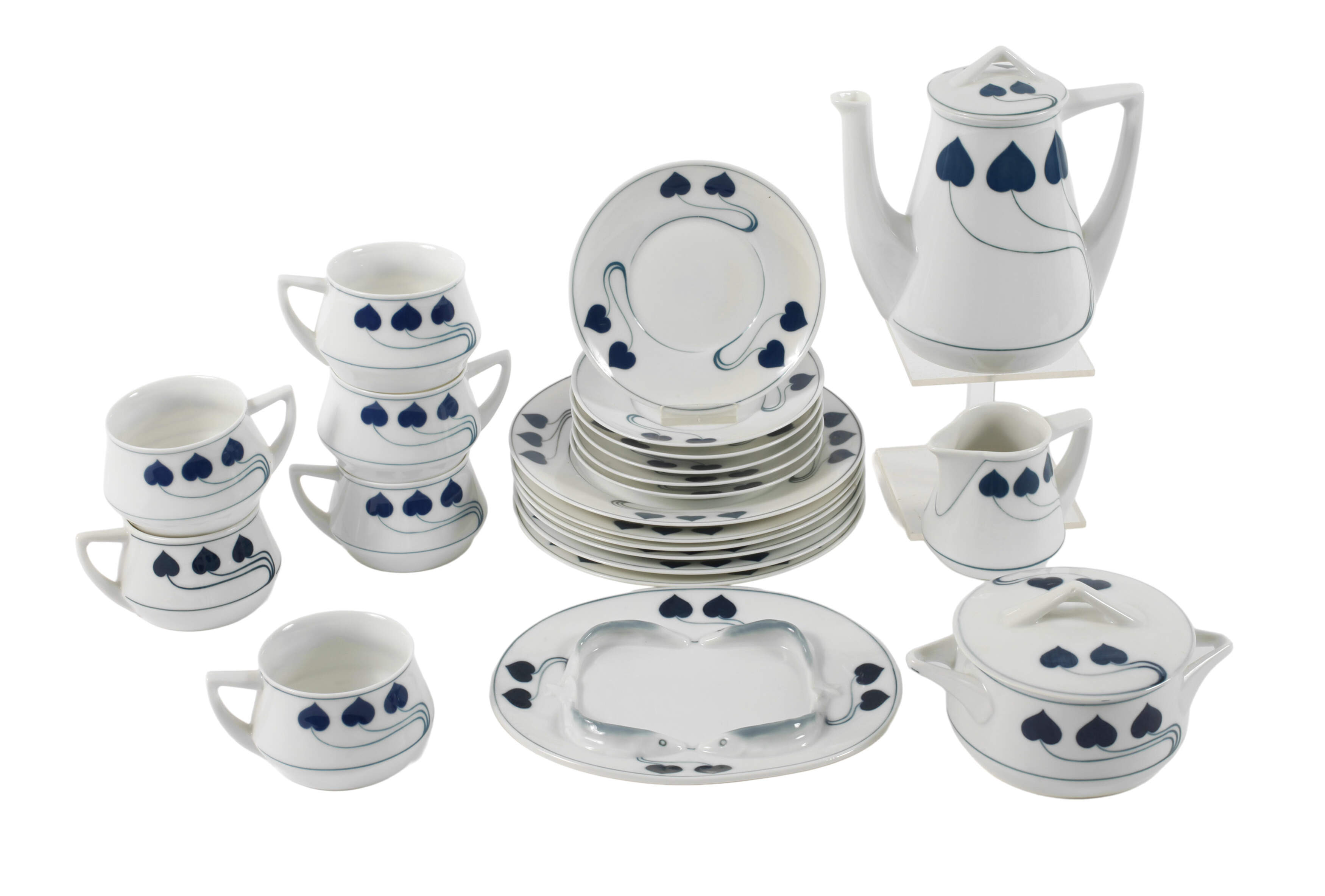 Rosenthal Kaffeeservice "Stehende Herzen"