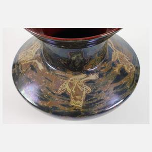 Zsolnay Pécs Ungarn Vase Froschdekor