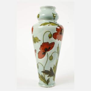 Johann von Schwarz Vase Mohnblumendekor