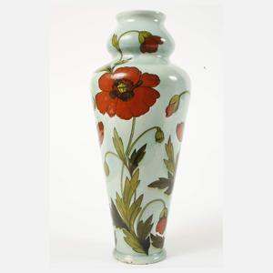 Johann von Schwarz Vase Mohnblumendekor