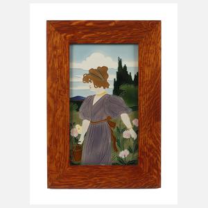 Johann von Schwarz Wandplatte Jugendstil