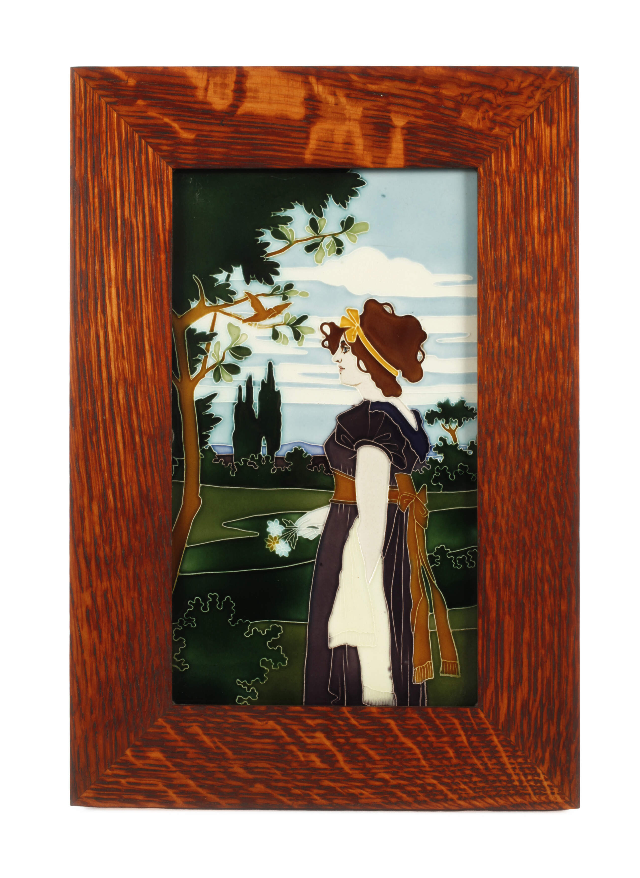 Johann von Schwarz Wandplatte Jugendstil