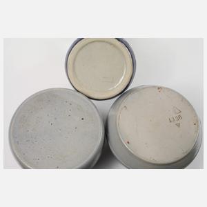 Drei Westerwalder Bierkrüge