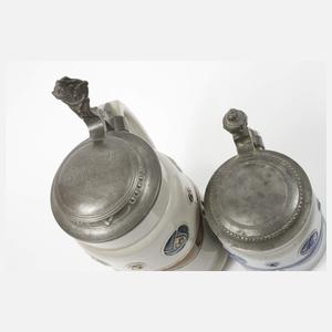 Zwei Bierseidel Hans Christiansen attr.