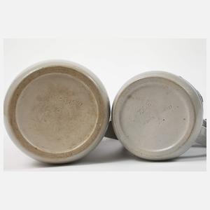 Zwei Bierseidel Hans Christiansen attr.