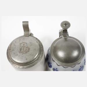 Zwei Westerwalder Bierkrüge