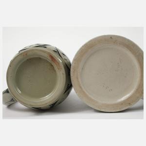 Zwei Westerwalder Bierkrüge