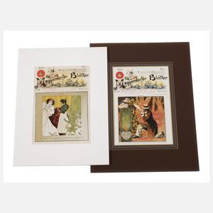 Koloman Moser, Titelblätter "Meggendorfer Blätter"