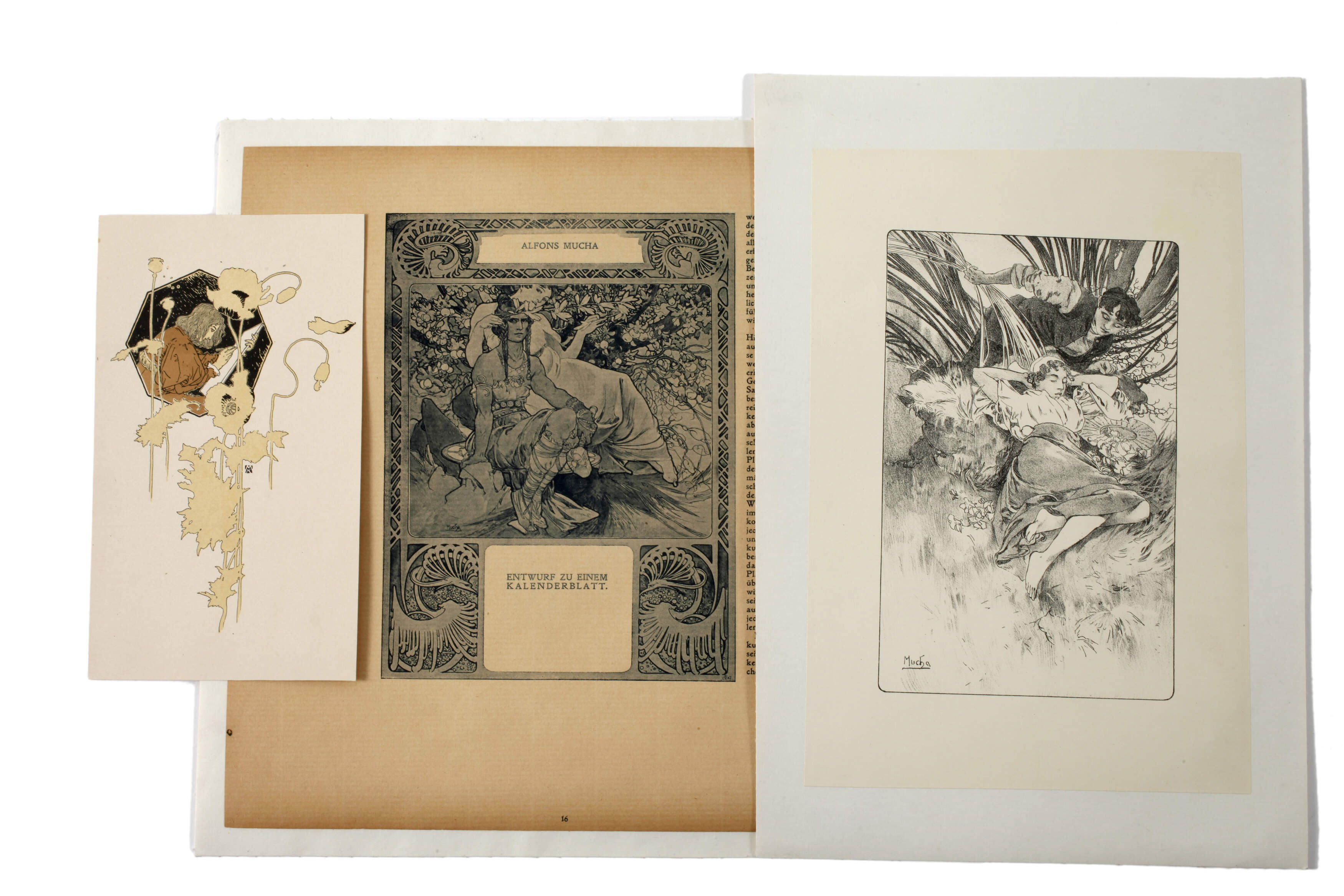 Konvolut Jugendstilgraphik