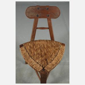 Paar Dreipfosten-Stühle