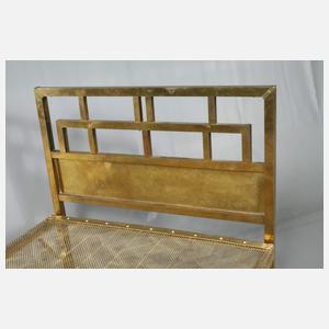 Messingbett Art déco