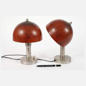 Paar Tischlampen Art déco