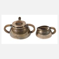 Silber Zucker-/Sahneset Frankreich111