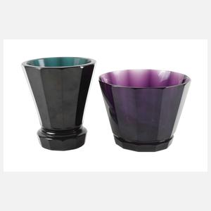 Moser Karlsbad zwei Vasen