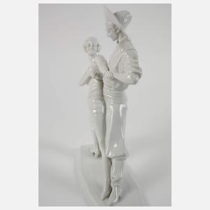 Pirkenhammer Böhmen Tanzpaar Art déco