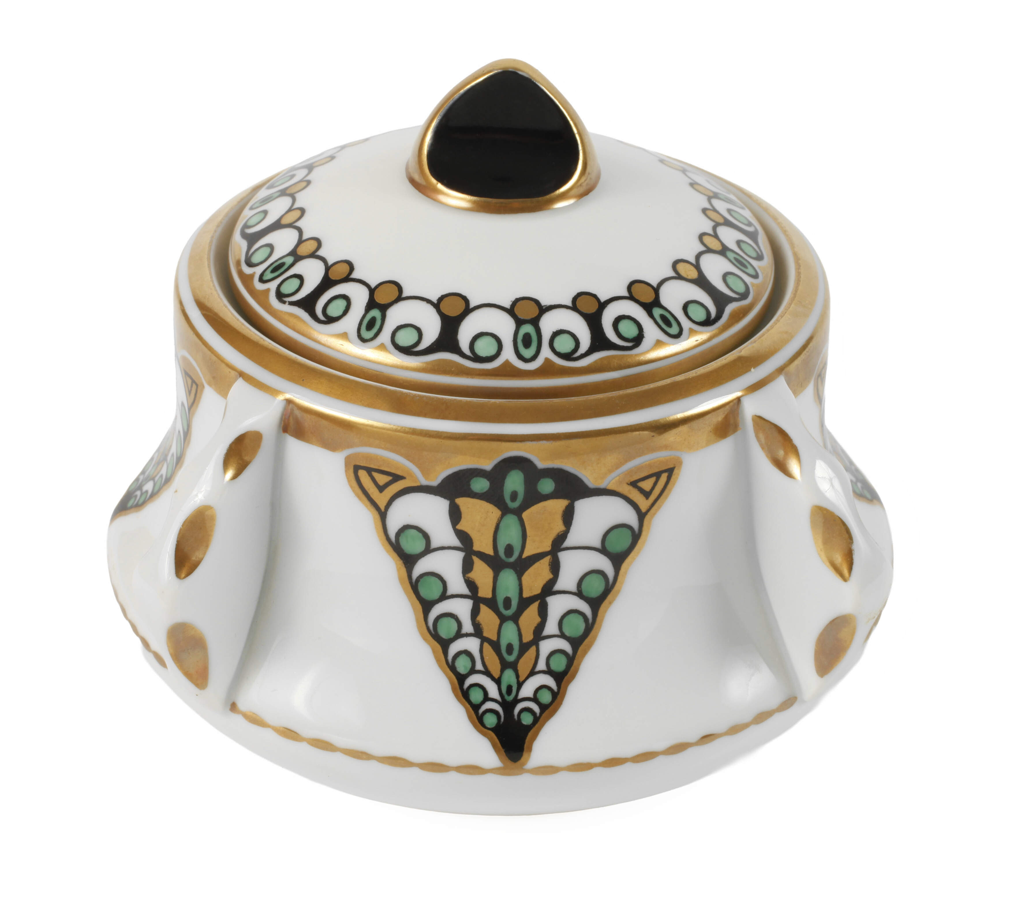 Hutschenreuther Deckeldose Ornamentdekor