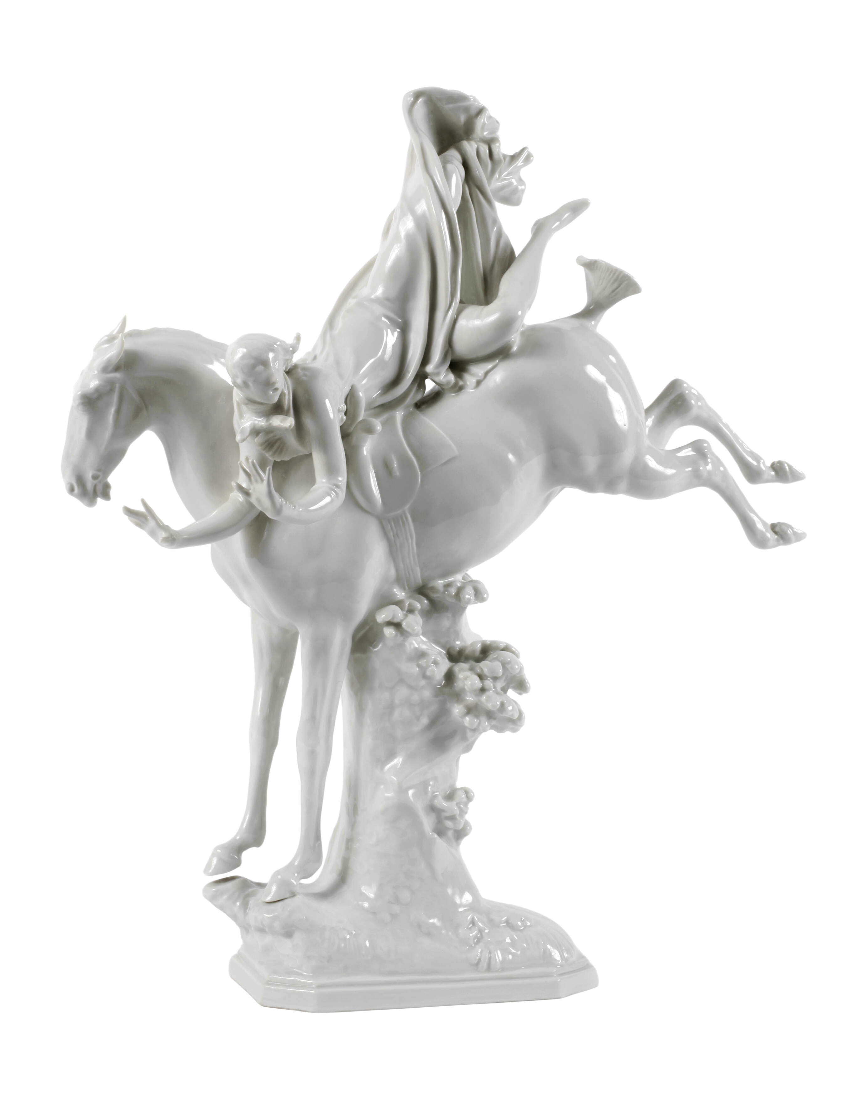 Meissen "Reiterin, stürzend"