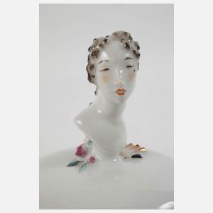 Meissen "Mädchenbüste auf Dose"