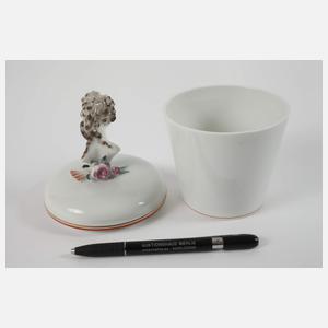 Meissen "Mädchenbüste auf Dose"