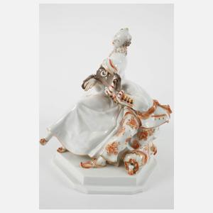Meissen "Dame mit Mohr"