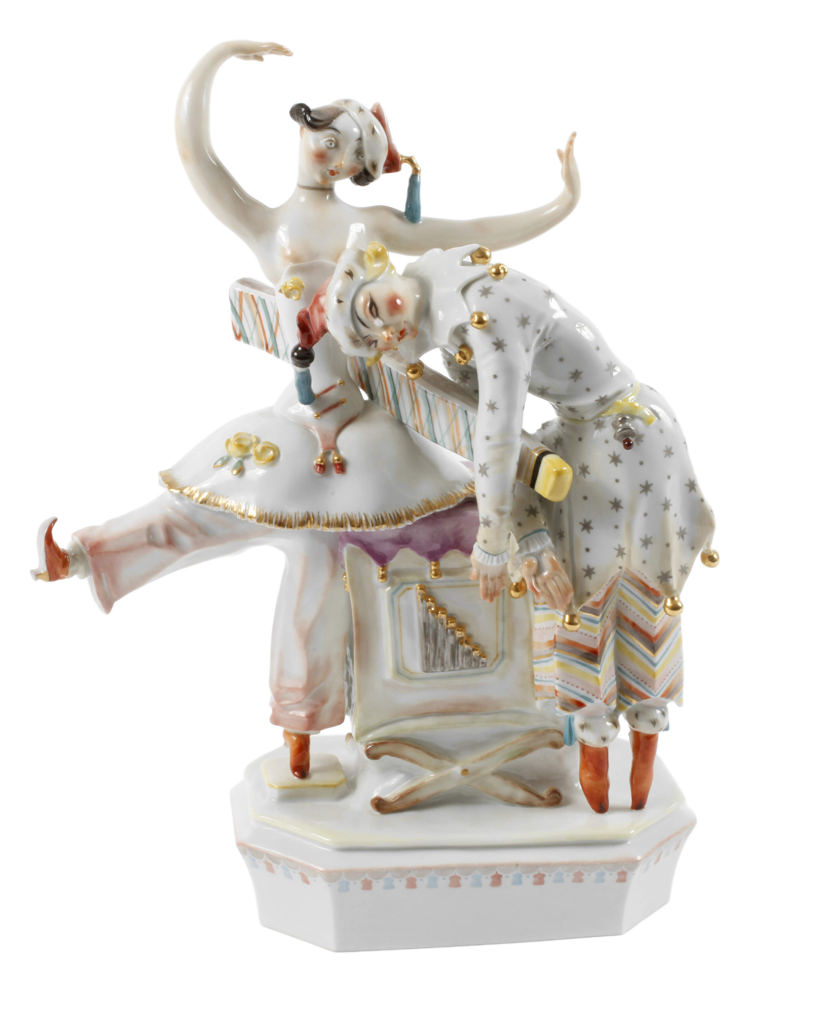 Meissen "Petruschka mit Ballerina"