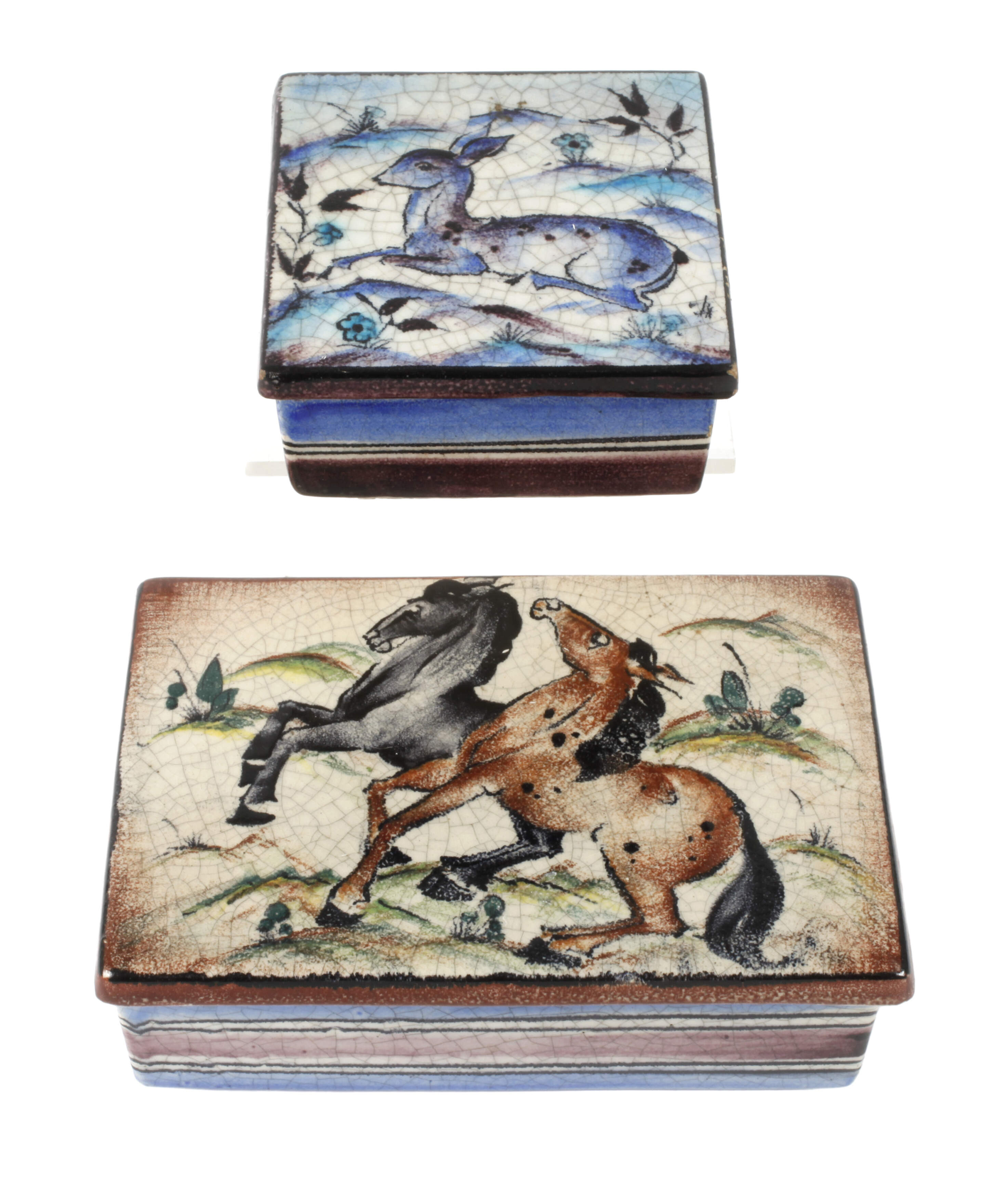 Zwei Deckeldosen Fritz Hudler