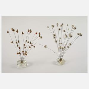 Konvolut kinetische Skulpturen Space-Age