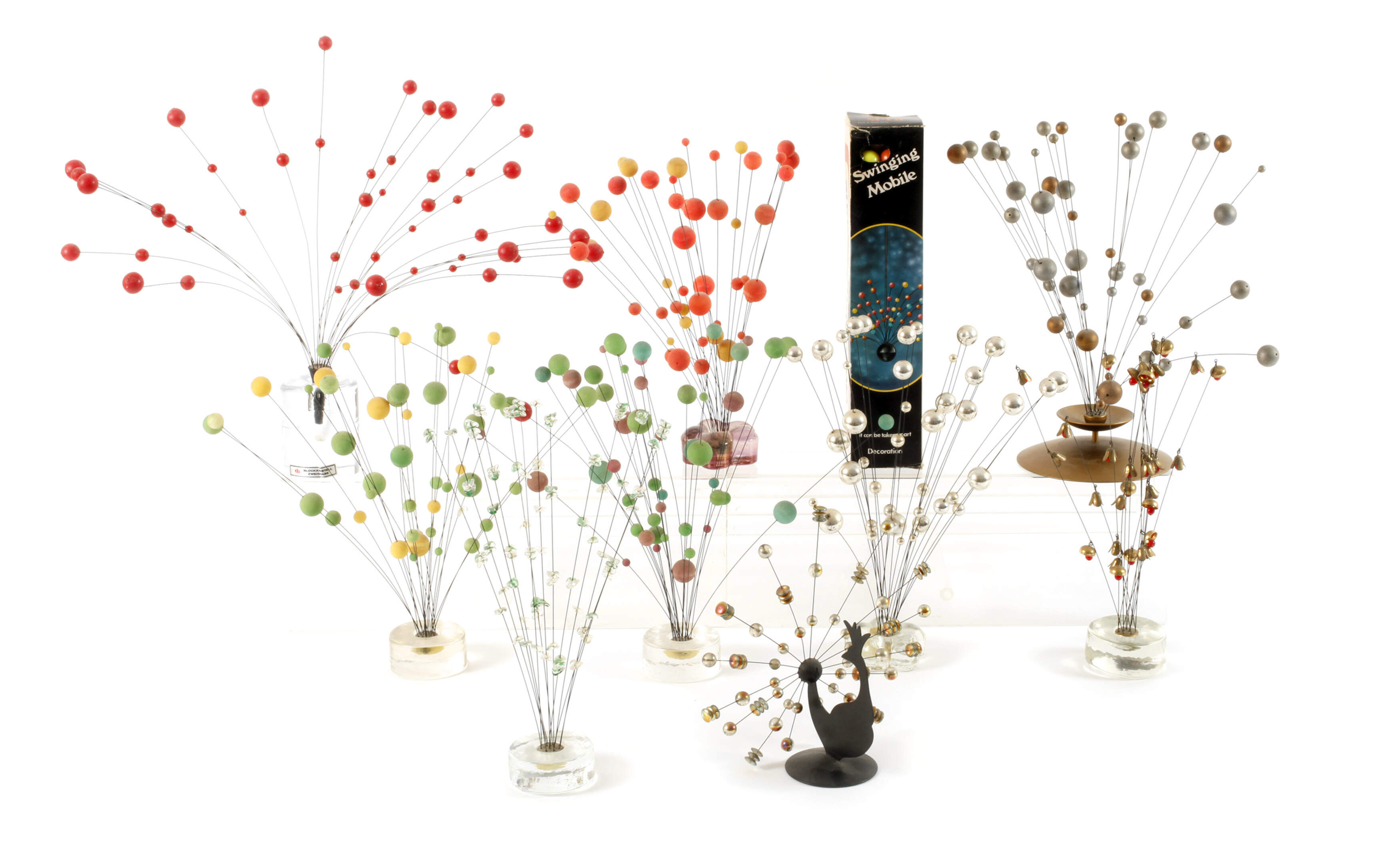 Konvolut kinetische Skulpturen Space-Age