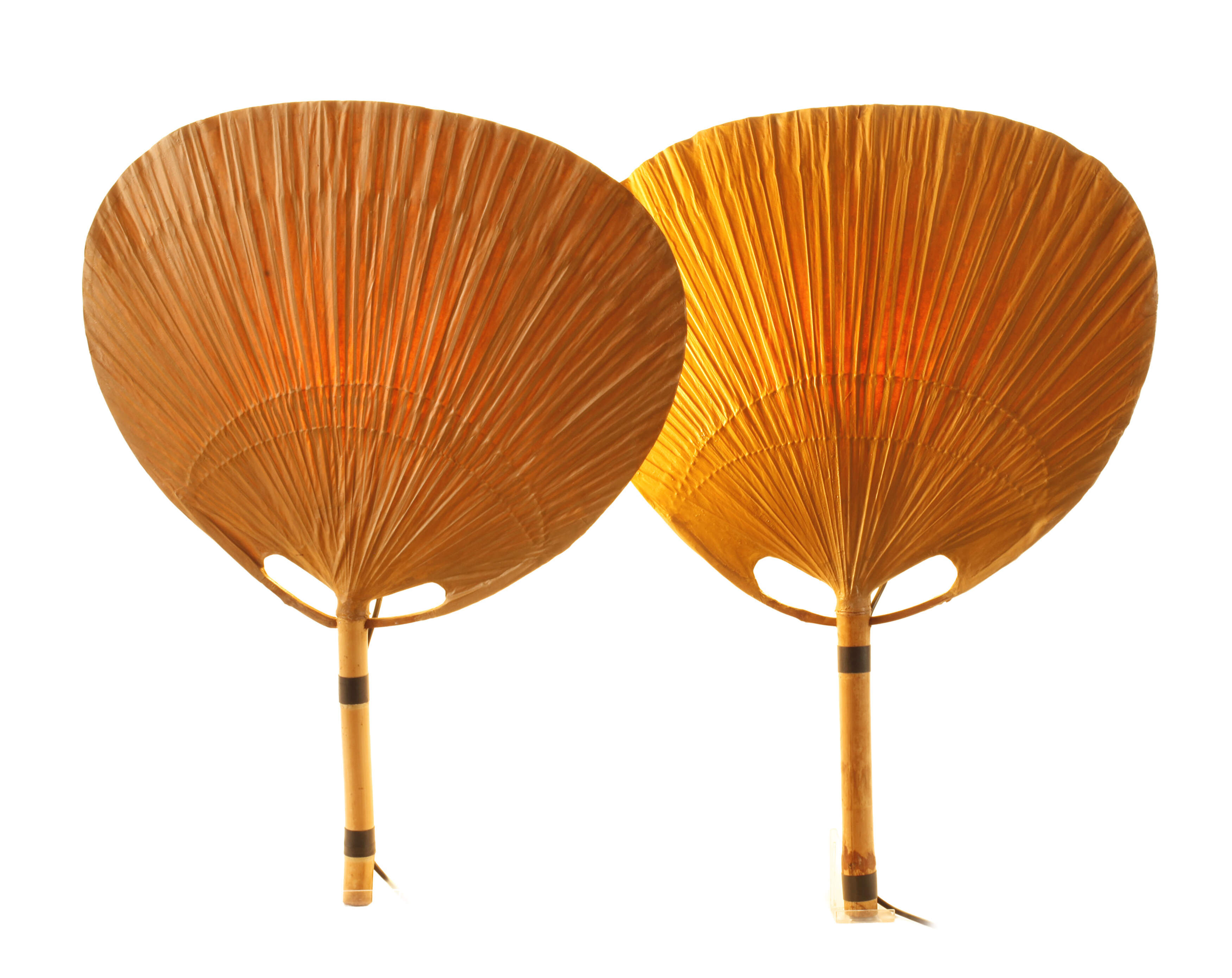 Ingo Maurer, Paar Wandlampen "Uchiwa III",