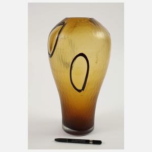 Murano große Vase in Batuttotechnik
