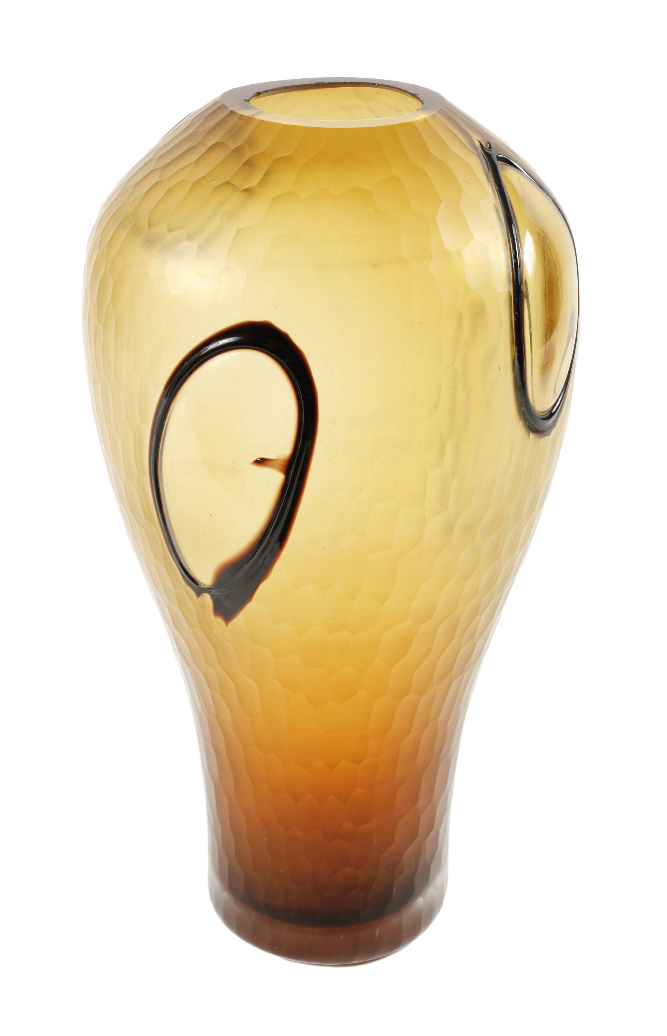 Murano große Vase in Batuttotechnik
