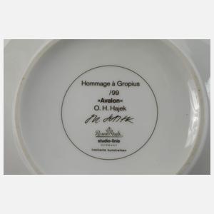 Rosenthal vier Teekannen "Hommage à Gropius"