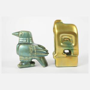Zsolnay Pécs Ungarn zwei Tierfiguren
