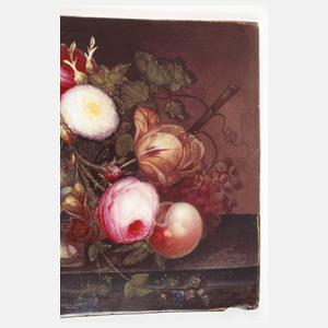 Bildplatte Tafelstillleben Biedermeier