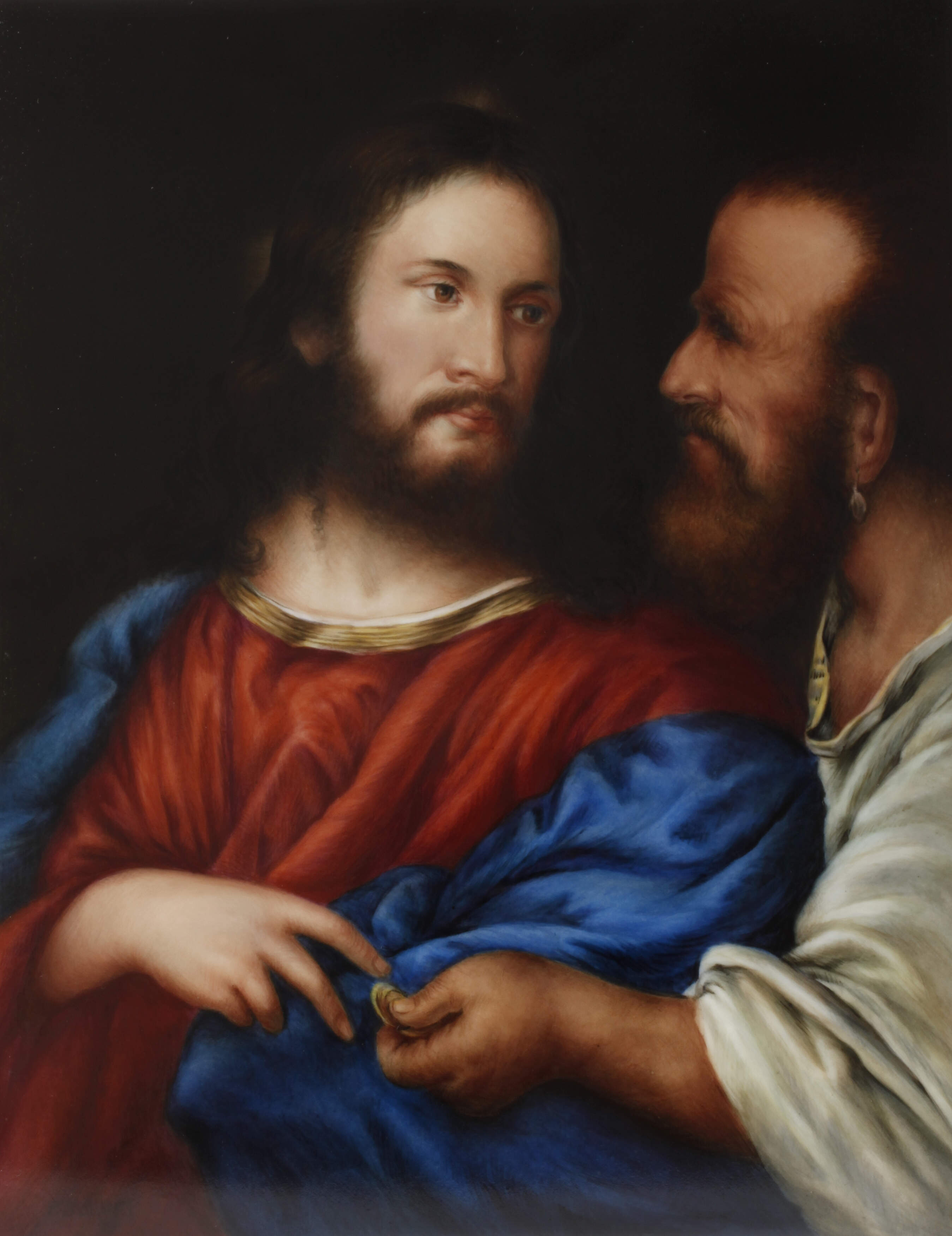 Bildplatte "Der Zinsgroschen"